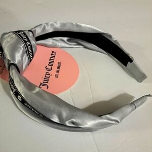 Juicy Couture Silver and Black Hair Headband Accessory One Size New